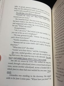 A photo of a page from Nelle Harper Lee's Go Set A Watchman