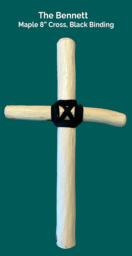 The 8" Bennett Cross from DonaldJClaxton.com, the Woodsman by Design. 